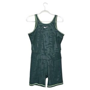 Nike Tennis Romper Size Large Tall Dark Evergreen Dri-Fit Tight Women’s New NWT